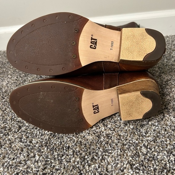 CAT by Caterpillar women’s brown leather riding boots size 6.5 - Picture 7 of 13